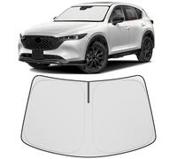 Hugeek Parasol para Parabrisas Compatible con Mazda CX5 2017-2023 2024 2025. Accesorios Plegables para Ventana Delantera, Protector de Visera Solar Que bloquea los Rayos UV (para Mazda CX5 2017-2025)