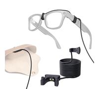 Hugener Cable de carga de contacto con clip para gafas inteligentes Ray-Ban Meta de 1,5 m, fuente de alimentación de la funda de gafas, cargador compatible con Wayfarer Meta, Headliner Meta, Skyler