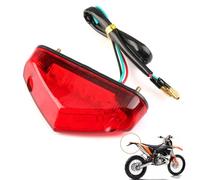 Hugfads Luz Trasera de Freno de Motocicleta 12V 9 LED E-Approved, Alta Luminosidad y Durabilidad para Motos ATV Dirt Bike Scooter