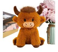 Huggable Cow Plush, Soft Stuffed Pillow, 20cm/7.87 Inches Plush Toy with PP Cotton Fill, Cute Animal Pillow, Cow Stuffed Toy with Adorable Design, Kids Comfort for Bed and Travel