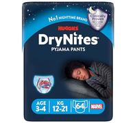 Huggies DryNites 3-4 años niño Jumbo Pack (16x4) - 64 pantalones