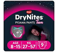 Huggies DryNites Pañales de Noche Niña Talla 8-13 (30-48 Kg) 9 Uds