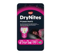 Huggies DryNites Mutandine Assorbenti per Bambini da 4 a 7 Anni - Confezione da 10 Pezzi