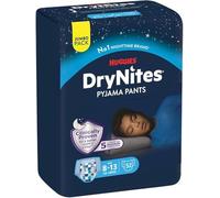 Huggies DryNites Pañales de Noche para Niño 8-13 (30-48 kg), Clínicamente Probado con 5 Capas de Máxima Protección Nocturna, 4 Packs de 13, Total 52 Calzoncillos Absorbentes