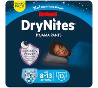 Huggies DryNites Pañales de Noche para Niño 8-15 (30-48 kg), Clínicamente Probado con 5 Capas de Máxima Protección Nocturna, 13 unidad