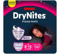 Huggies Drynites Pijama Pants Para Niña, Talla 3-4,4-7,8-15.