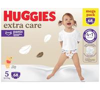 Huggies Extra Care - Braga ultra absorbente, talla 5 (12-17 kg), paquete de 68 pañales