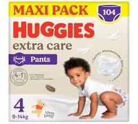 Huggies Extra Care - Pañales talla 4 (7-14 kg), braguita transpirable, ultra absorbente, diseño Disney, 26 unidades