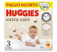 Huggies Extra Care - Pañales talla 3 (6-10 kg), ultraabsorbente, diseño Disney, paquete de 80 unidades