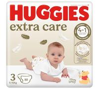 Huggies Pañales Extra Care Talla 3 (6-10 kg) Ultraabsorbente Diseño Disney Paquete 80 unidades