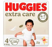 Huggies Extra Care - Pañales tamaño 4 (8-16 kg) 120 unidades