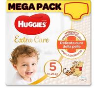Huggies Extra Care Pañales, Tamaño 5 (12-17 Kg) Paquete de 66 Pañales