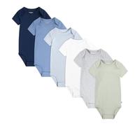 Huggies® Bodies Bodysuit (6-Pack) Unisex Bebés 12 meses Manga Corta Cuello Redondo Black/Blue/White/Grey/Green