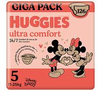 Huggies Ultra Comfort - Pañales talla 5 (11-25 kg), diseño Disney, paquete de 126 unidades