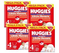 Huggies Little Movers Pañales Braguita Disney Talla 4 (9-14 Kg) 4x120 Uds