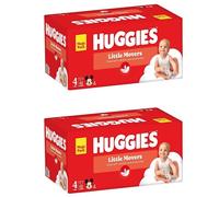 HUGGIES Little Movers Talla 4 Pañales (7-18 Kg) Paquete 224 Piezas