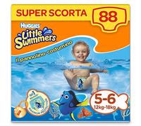 Huggies Little Swimmers L, talla 5-6 (12-18 kg), 8 paquetes de 11 [88 pañales] 88 pezzi