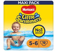 HUGGIES Little Swimmers Pañal Bañador Desechable para bebés, Talla 5-6 (19 Unidad), con barreras anti-escapes para una máxima protección en el agua