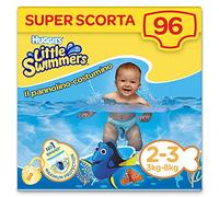 Huggies Little Swimmers, talla 2-3 (3-8 kg), 8 paquetes1 de 12 pañales bañadores, un total de 96 bañadores