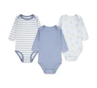 HUGGIES Long Sleeve Bodysuits 3-Pack Paquete de 3 Mamelucos, Snow White, 18M para Niños