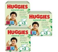 Huggies Natural Care Aloe Toallitas Bebé Aloe Vera 9x56 Uds