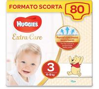 Huggies Pañales Extra Cuidado Talla 3 (4-9kg) Paquete De 80 Pañales (2X40)