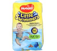 HUGGIES Pañales Little Swimmers Talla 3/4 (7 a 15 kg) - Paquete de 12 pañales
