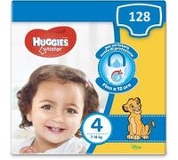 Huggies Pañales Unistar Talla 4 (7-18 Kg) Paquete De 128 Pañales (8X16)