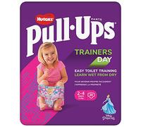 Huggies Pull-Ups, pantalones de entrenamiento para niñas de 2 a 4 años, talla 5-6+ pañales de dominadas (20 pantalones de entrenamiento) - Pull-Ups esenciales para un fácil entrenamiento de inodoro -