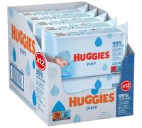 Huggies Pure Toallitas para Bebé, 99% Agua , 12 Packs de 56, Total 672 Toallitas