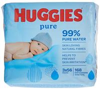 Huggies Pure Toallitas para Bebé - Paquetes de 3 x 56 toallitas - Total: 168 toallitas