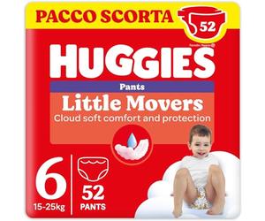 Huggies Ultra Comfort - Pañales talla 6 (15-25 kg), braguita transpirable, diseño Disney, paquete de 52 unidades