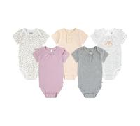 HUGGIES Unisex baby 5-Pack Elevated Bodysuit, Baby & Toddler Formal Button Down Shirt Bebé-Niñas, CAMEO PINK, 6 meses