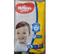Huggies Unistar Pañales Talla 5 (11-25 kg), 1 paquete de 15 unidades