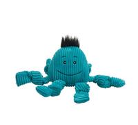 HuggleHounds Knottie - Juguete de pulpo de peluche para perros, juguete de peluche, juguetes para cachorros, juguete chirriante para perros pequeños, medianos y grandes, felpa duradera para