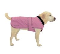 HugglePets Abrigo térmico para perro resistente a la intemperie, grande, 50 cm, color rosa, armadura ártica | Ropa de invierno de forro polar cálido para perro | Chaqueta para todo tipo de clima,