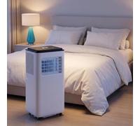 HUGGWRT Aire Acondicionado Portátil 12000 BTU, Enfría 30 m², Unidad AC con Deshumidificador y Ventilador, Temporizador 24H, Oscilación 120°, Control Remoto, Compatible, 12000 BTU, 12000 BTU