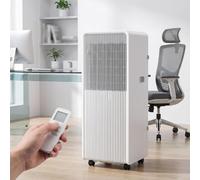 HUGGWRT Aire acondicionado portátil de 12000 BTU con oscilación de 120°, mando a distancia y temporizador de 24 h, kit de ventana incluido para habitación u oficina, sin instalación en pared, spin
