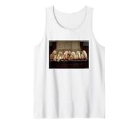 Hugh Hefner con Playboy Bunnies 2002 por Michael Grecco Camiseta sin Mangas