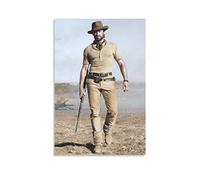 Hugh Jackman - Póster de fotos con 4 carteles decorativos para pared, diseño de estrella y estrella, 20 x 30 cm