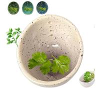 Hugimpel Pottery Herb Stripper Bowl,2025 New Handmade Ceramic Herb Stripper Bowl,Herb Stripper Bowl Ceramic,with Different Hole Sizes for Separating Leaves and Stems (A)
