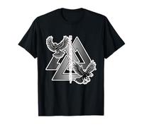 Hugin Munin Odin - Figura Decorativa, diseño de Cuervo Vikingo Camiseta