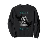 Hugin Munin Odin - Figura Decorativa, diseño de Cuervo Vikingo Sudadera