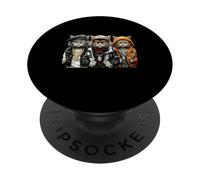 HugLife Cat Hip Hop Street Life Style Gangster ThugLife PopSockets PopGrip Adhesivo