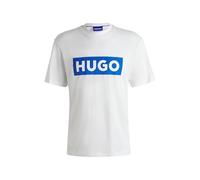 HUGO Camiseta 'Nico' azul / blanco M azul / blanco