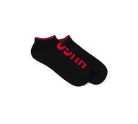 HUGO Dos pares de calcetines tobilleros en mezcla de algodón con logos - Style2P AS LOGO CC W, 50469274 Negro 39-42