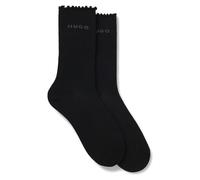 HUGO 2p RS Lettuce CC W 10272175 01 Calcetines Regulares, Negro, 35-38 Mujeres