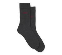 HUGO Paquete de dos pares de calcetines de largo normal en tejido elástico - Style2P RS UNI CC, 50468099 Gris oscuro 39-42