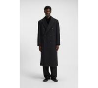 HUGO Abrigo cruzado relaxed fit de lana y alpaca - StyleManus2541, 50549270 Negro XL