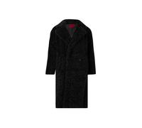 HUGO Abrigo oversize fit en tejido de peluche con cierre cruzado - StyleMalite-1, 50570962 Negro 44